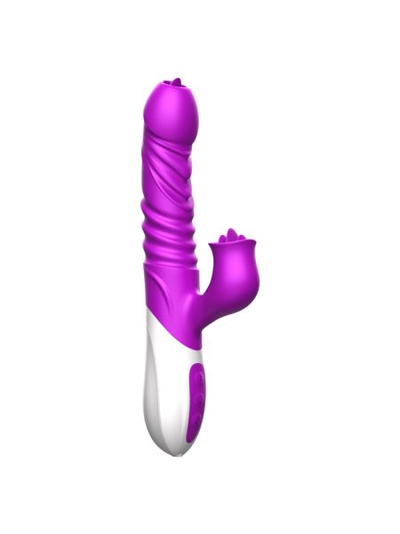 Вібратор - Silicone Vibrator, USB, 10 Function &Thrusting Function, Heating