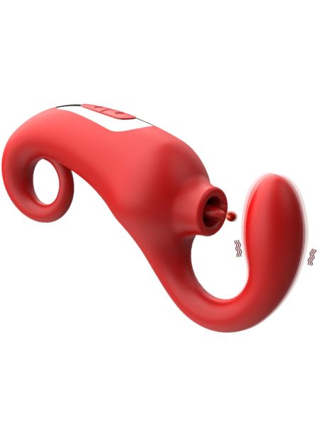 Вібратор - Merfi, 10 Vibration Functions, 10 Frequency Tongue Licking USB