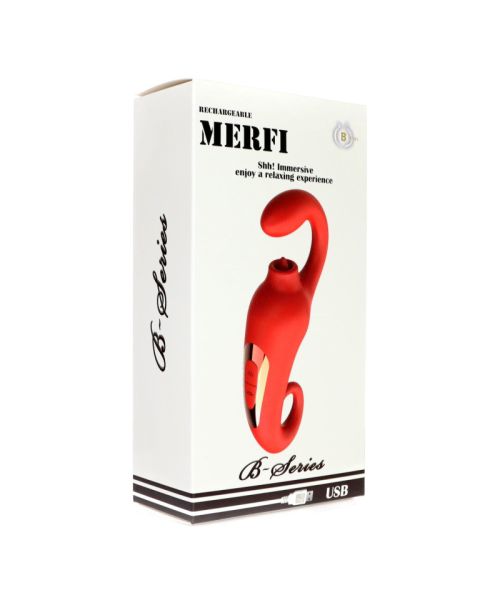 Вібратор - Merfi, 10 Vibration Functions, 10 Frequency Tongue Licking USB