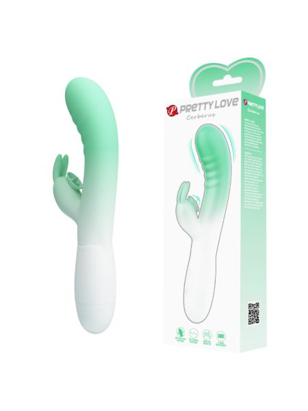 Вібратор - Pretty Love Cerberus White/Mint