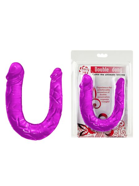 Двосторонній фалоімітатор - Double Dong Purple, 29,8 см