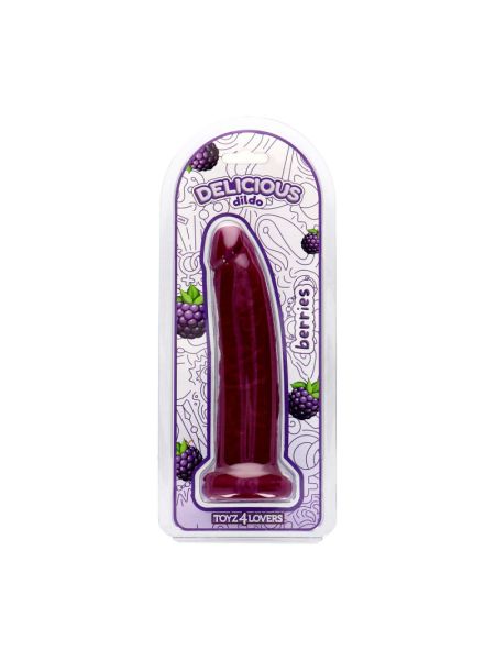 Фалоімітатор з ароматом ожини - Toyz4lovers Delicious Dildo Berries. 19,5 см