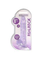 Фалоімітатор - Realrock Dildo 8" Purple (пошкоджена упаковка)