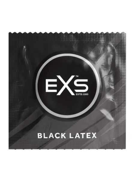 Презерватив - EXS Black Latex Condom, 1 шт.