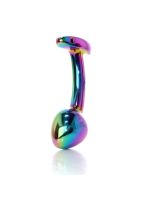 Анальна пробка - Jewellery Multicolour Curved Plug L