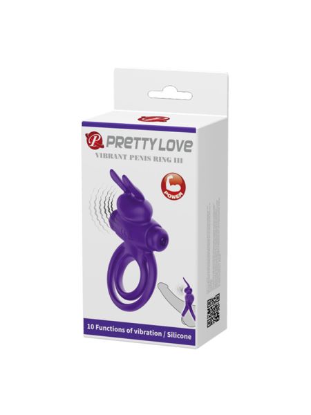 Ерекційне кільце - Pretty Love Vibrant Penis Ring III Purple