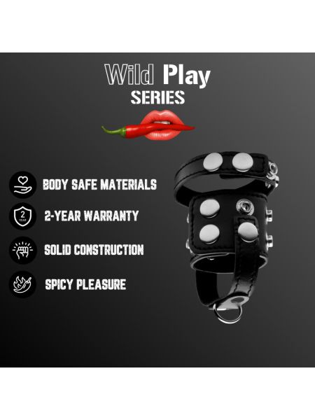Бондаж - Erospace Wild Play Cock And Ball Strap C20