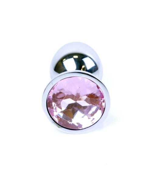 Анальна пробка - Jewellery Silver Plug - Light Pink