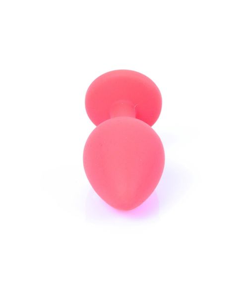 Анальна пробка - Jewellery Silicone Red Plug M Blue