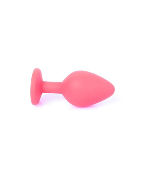 Анальна пробка - Jewellery Silicone Red Plug M Blue