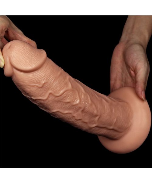 Фалоімітатор - King-Sized Realistic Long Dildo 11" Flesh