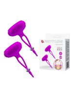 Затискачі для сосків - Pretty Love Bancroft Nipple Vibrator Purple