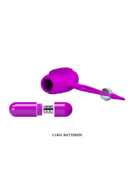 Затискачі для сосків - Pretty Love Bancroft Nipple Vibrator Purple