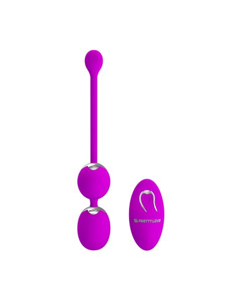 Вагінальні віброкульки - Pretty Love Willie Vibrating Kegel Balls Purple