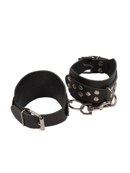 Кайдани на щиколотки Leather Leg Cuffs Black