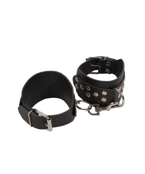 Кайдани на щиколотки Leather Leg Cuffs Black