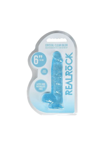 Фалоімітатор - Realrock Dildo 6" Blue