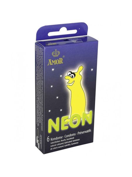 Презервативи - Amor Neon, 6 шт.