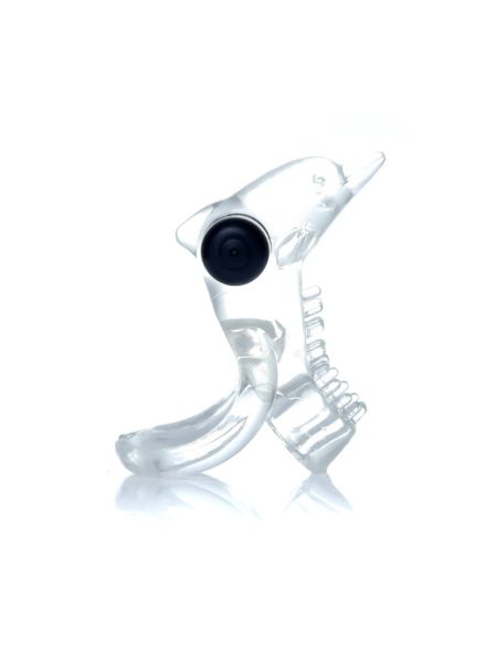 Ерекційне кільце - Dolphin Vibro CockRing Clear