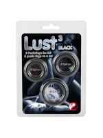Набір ерекційних кілець - Lust 3 Black