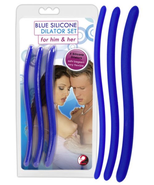 Набір уретральних стимуляторів - Blue Silicone Dilator Set