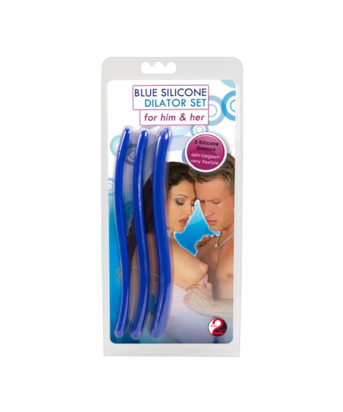 Набір уретральних стимуляторів - Blue Silicone Dilator Set