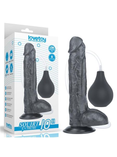 Фалоімітатор - Squirt Extreme Dildo 10" Black