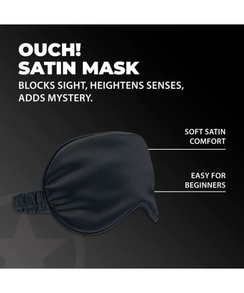 Маска на очі - Ouch! Satin Blindfold Black