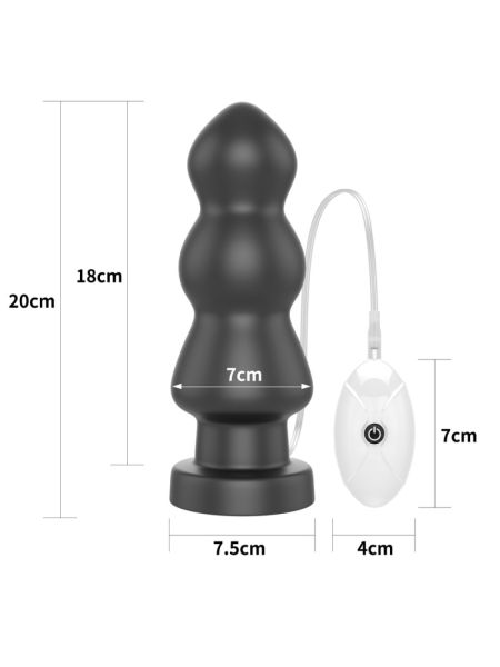 Анальна пробка - King-Sized Vibrating Anal Rigger 7.8"