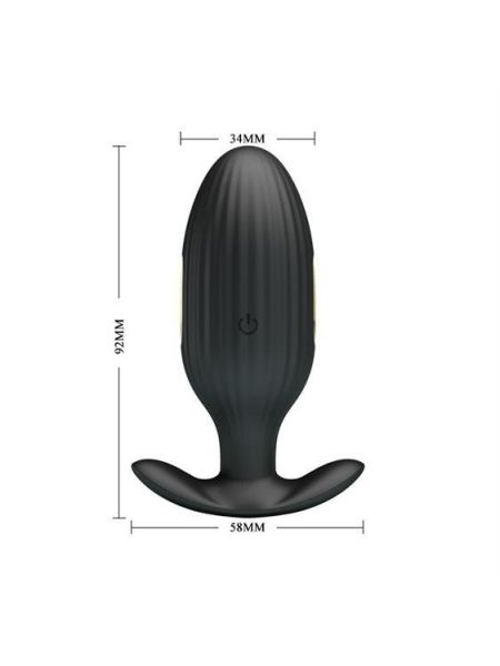 Анальна пробка - Pretty Love Jefferson Anal Plug Black (App)