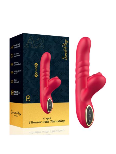 Вібратор - Erospace Sweet Play G-Spot Vibrator With Thrusting A2
