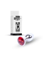 Анальна пробка - Jewellery Silver Plug Red