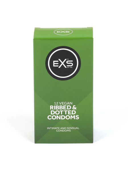 Презервативи - EXS Ribbed And Dotted, 12 шт.