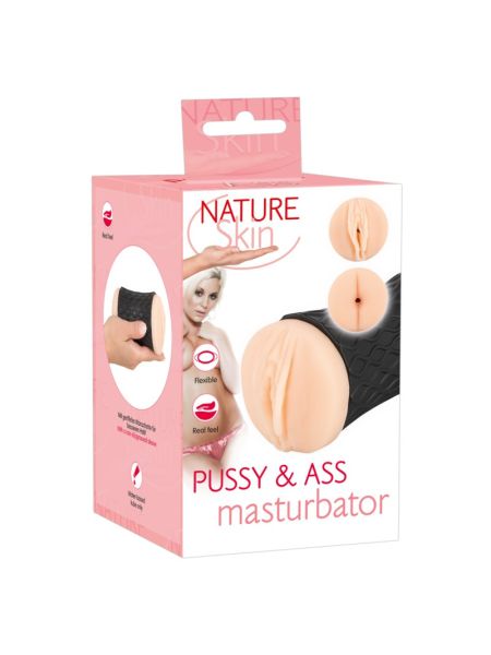 Мастурбатор вагіна і анус - Nature Skin Pussy & Ass Masturbator