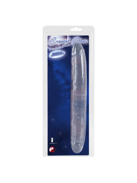 Двосторонній фалоімітатор - Crystal Clear Double Dildo