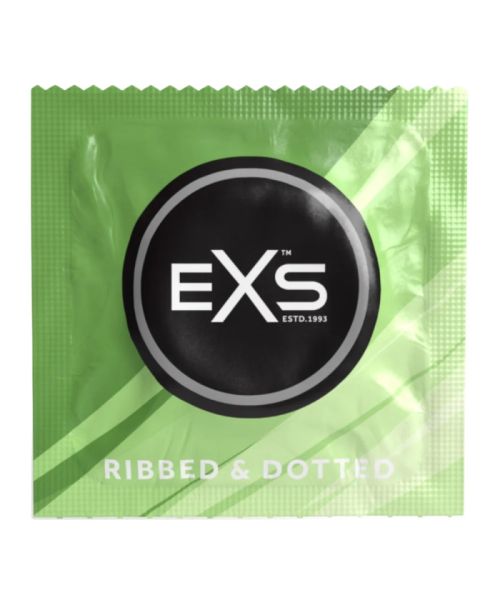 Презерватив - EXS Ribbed And Dotted Condom, 1 шт.