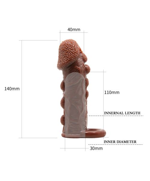 Насадка на член - Brave Man Penis Sleeve Brown