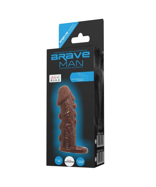 Насадка на член - Brave Man Penis Sleeve Brown