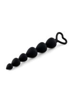Анальний ланцюжок - Anal Beads Heart Black