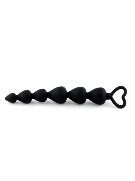 Анальний ланцюжок - Anal Beads Heart Black