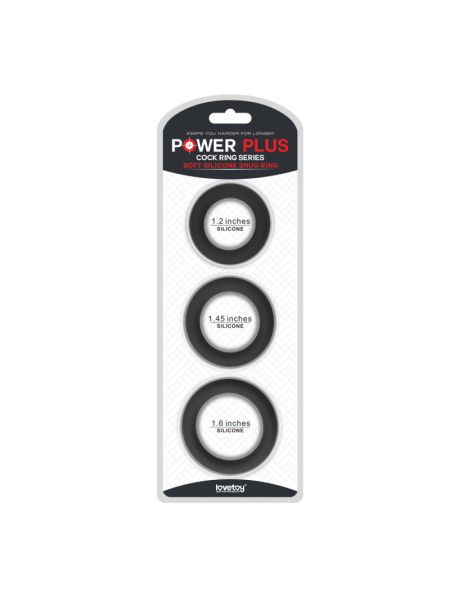 Ерекційні кільця - Power Plus Soft Silicone Snug Ring Black