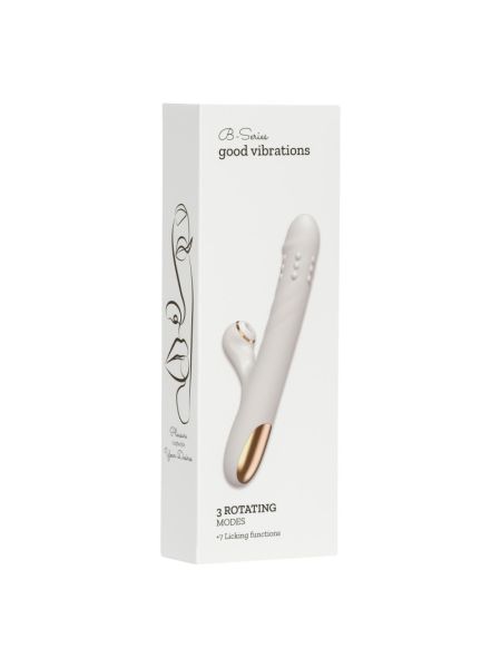 Вібратор - Silicone Vibrator 3 rotating, 7 licking functions (прим'ята упаковка)