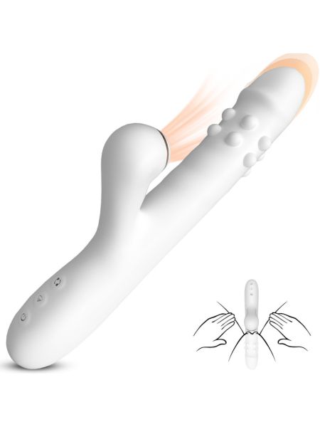 Вібратор - Silicone Vibrator 3 rotating, 7 licking functions (прим'ята упаковка)