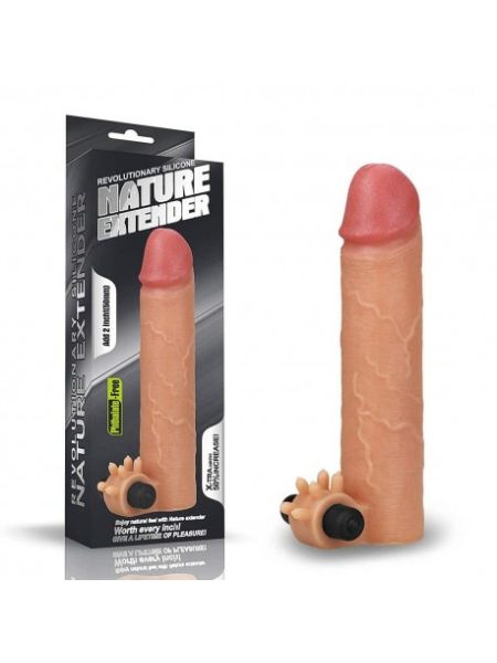 Вібронасадка на член - Revolutionary Silicone Nature Extender Add 2" Flesh