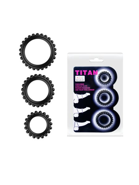 Ерекційні кільця - Titan Cock Ring Set Pink