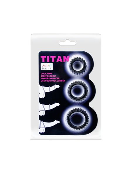 Ерекційні кільця - Titan Cock Ring Set Pink