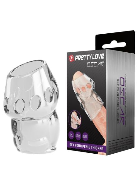 Насадка на член - Pretty Love Oskar Penis Thicker Transparent