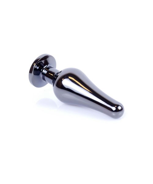 Анальна пробка - Jewellery Dark Silver BUTT PLUG- Purple
