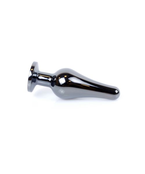 Анальна пробка - Jewellery Dark Silver BUTT PLUG- Purple