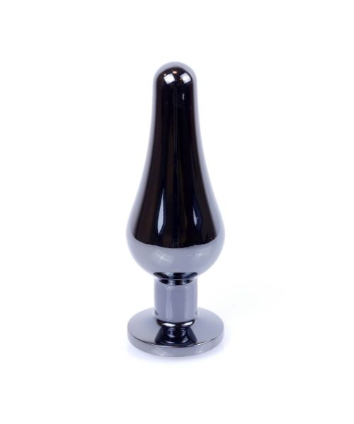 Анальна пробка - Jewellery Dark Silver BUTT PLUG- Purple